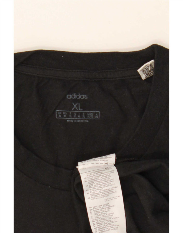 Ανδρικό T-Shirt Adidas Top XL Μαύρο βαμβακερό