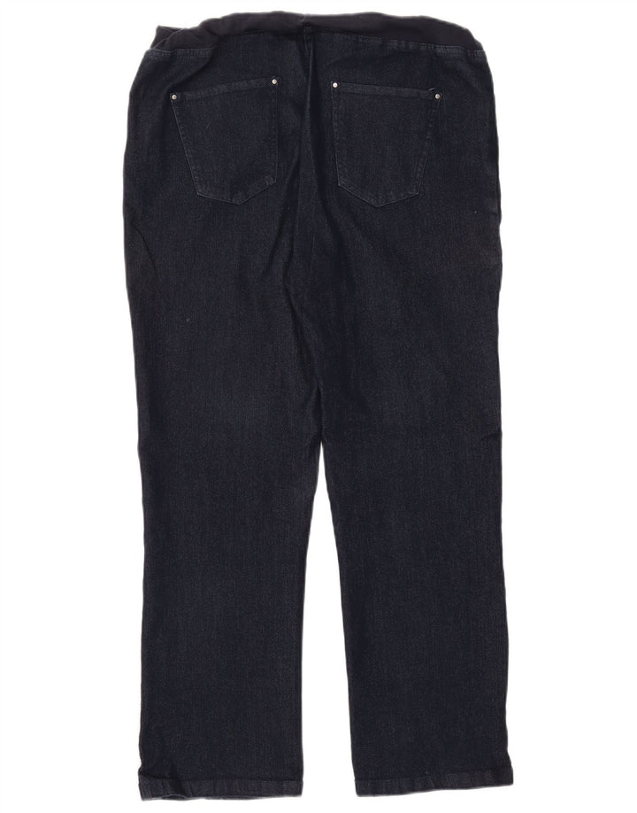 COTTON TRADERS Γυναικεία Straight Jeans UK 14 Medium W30 L27 Navy Blue Cotton