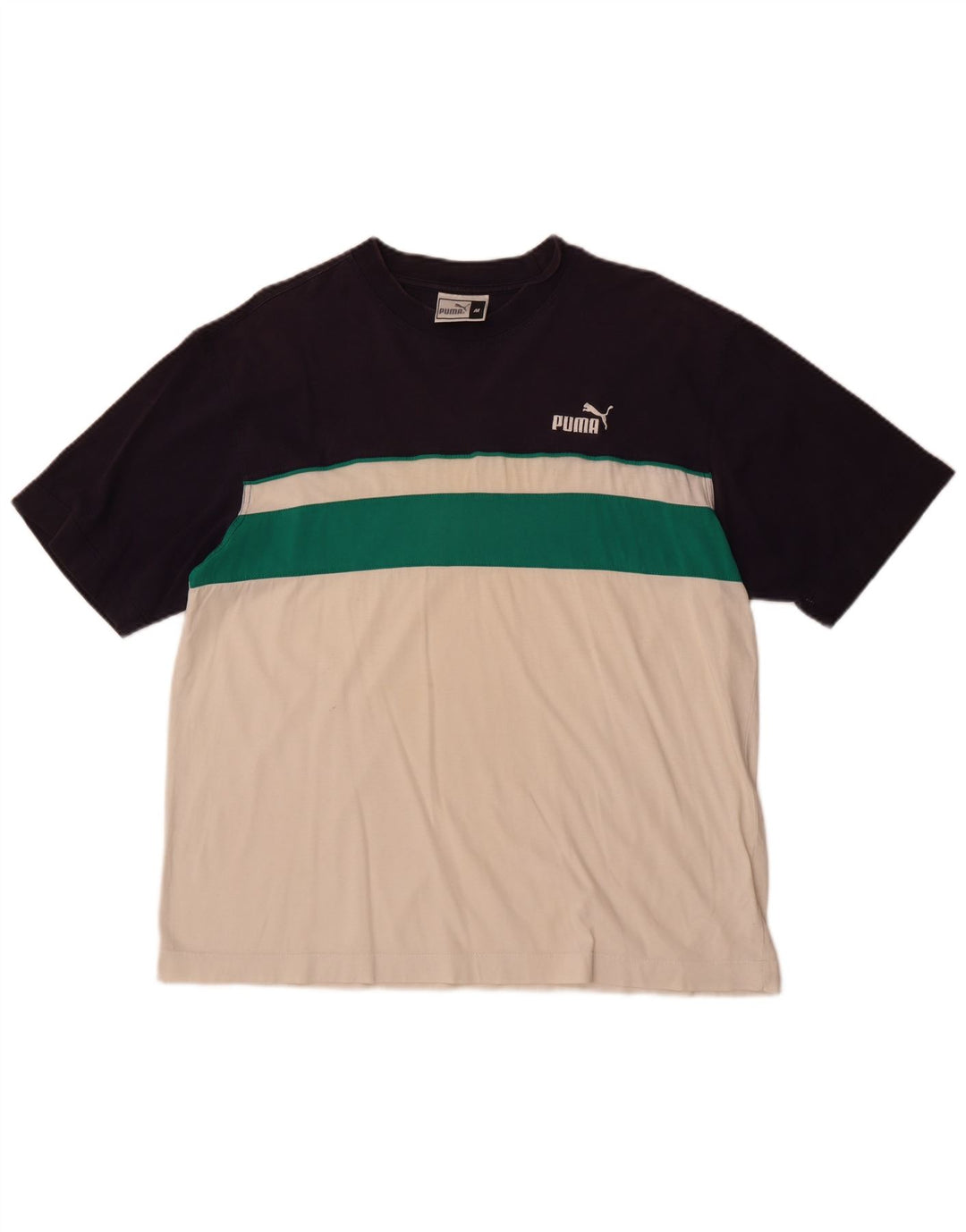 Ανδρικό T-Shirt Puma Top Medium White Colourblock