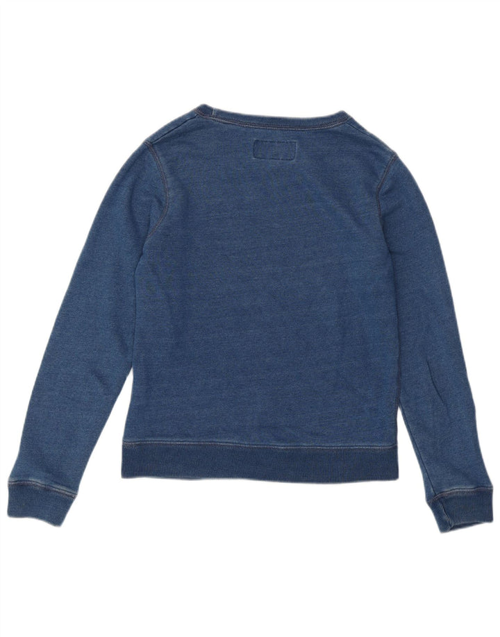 Γυναικείο γραφικό φούτερ JACK WILLS Jumper UK 6 XS Μπλε βαμβακερό