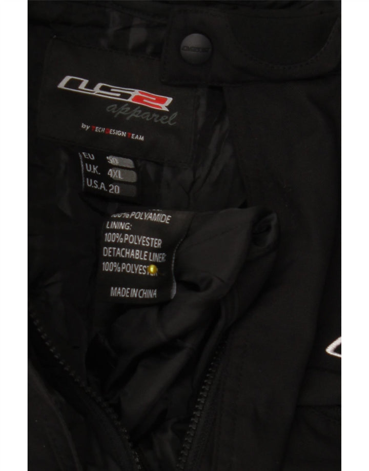 LS2 Ανδρική ένδυση Graphic Racer Jacket UK 48 4XL Μαύρο Πολυαμίδιο