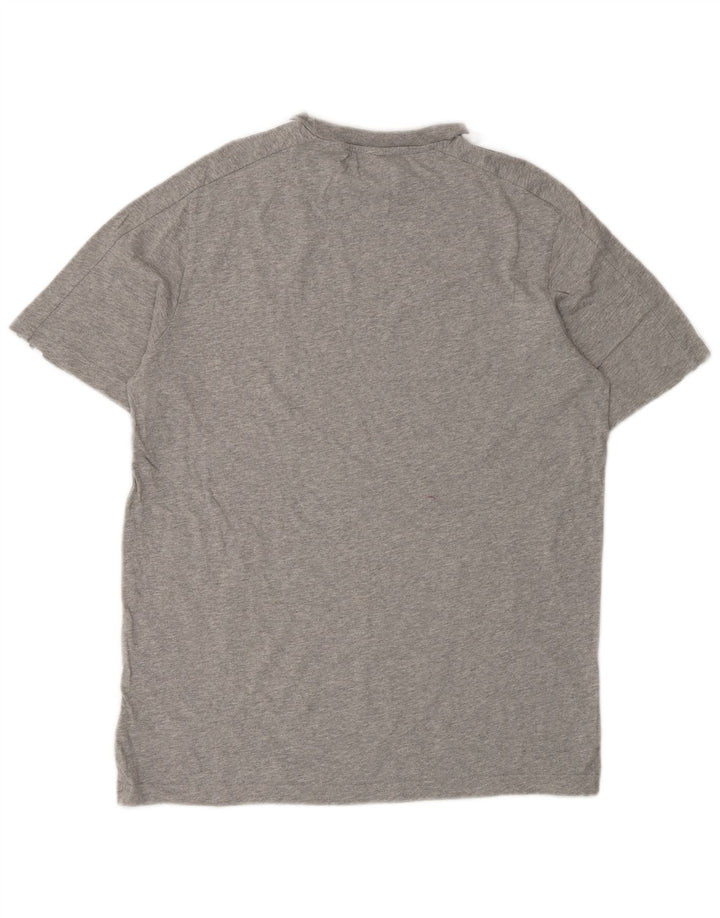 Ανδρικό T-Shirt Adidas Τοπ μεσαίο γκρι βαμβακερό