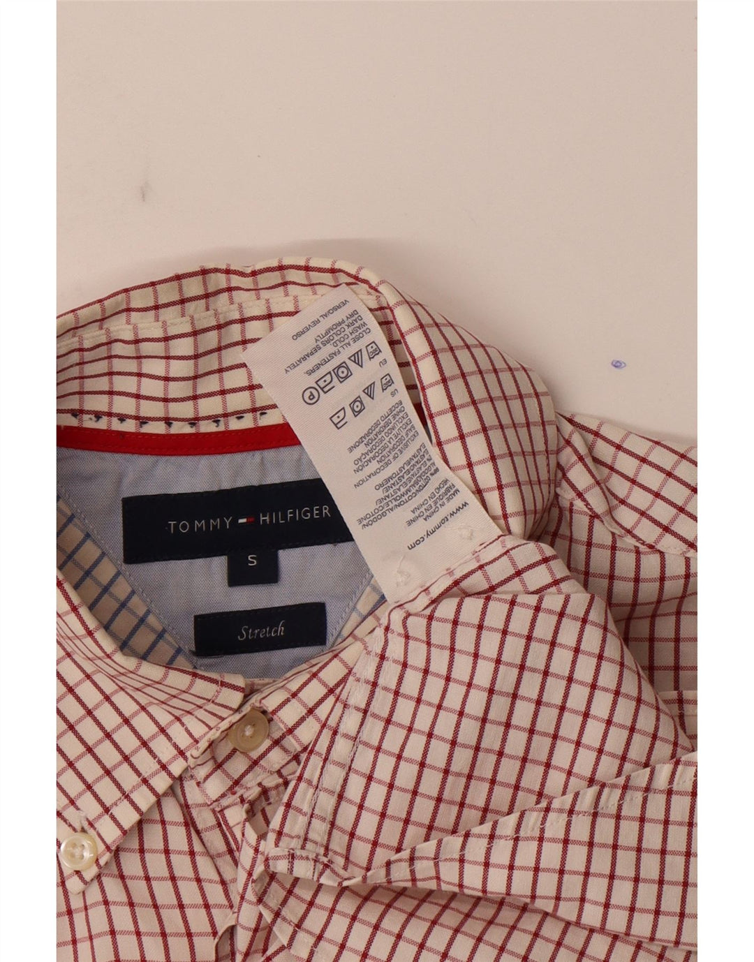 Ανδρικό πουκάμισο Tommy Hilfiger Small Red Check Cotton