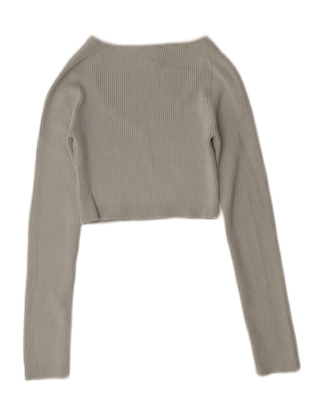 ZARA Γυναικείο πουλόβερ με λαιμόκοψη με V λαιμόκοψη UK 8 Small Green Polyester