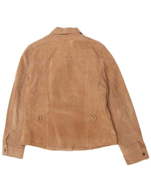 Coldwater Creek Γυναικείο Suede Jacket UK 16 Large Brown Δερμάτινο