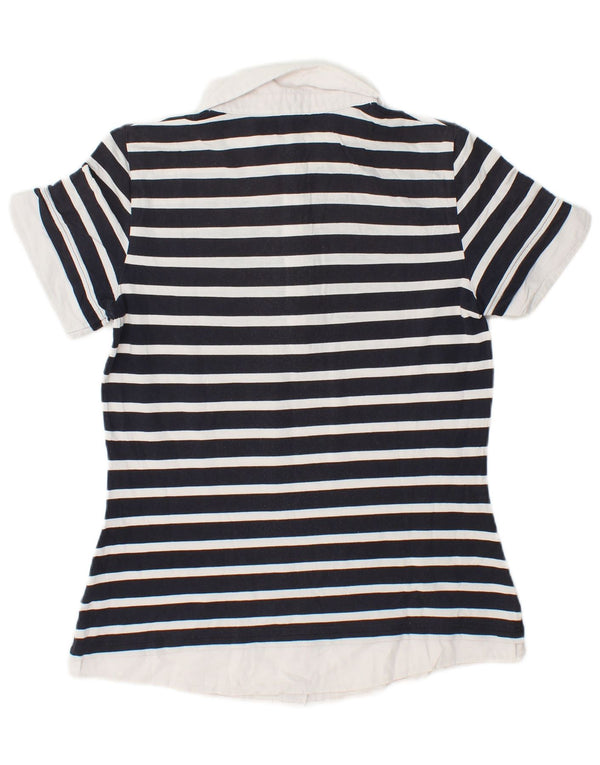 Γυναικείο μπλουζάκι πόλο GANT UK 14 Μεγάλο μπλε ριγέ βαμβακερό