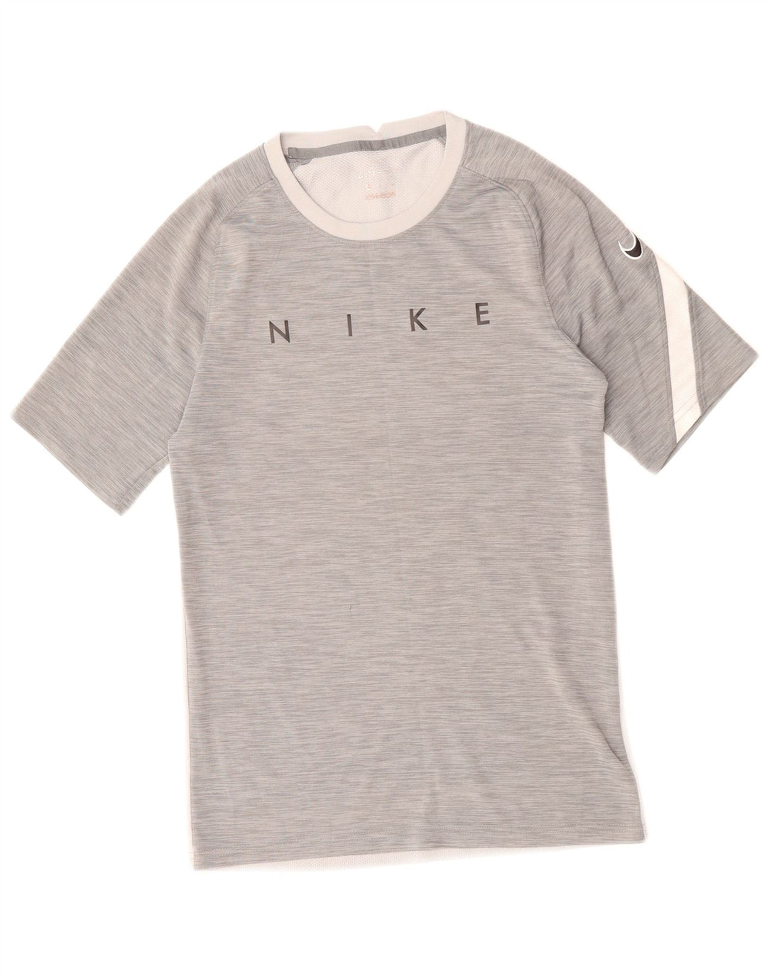 Ανδρικό γραφικό μπλουζάκι NIKE Dri Fit Top Small Grey Colorblock Polyester
