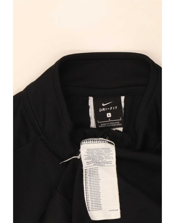 Ανδρική φόρμα Nike Dri Fit Μπουφάν με μεγάλο μαύρο χρώμα πολυεστέρα