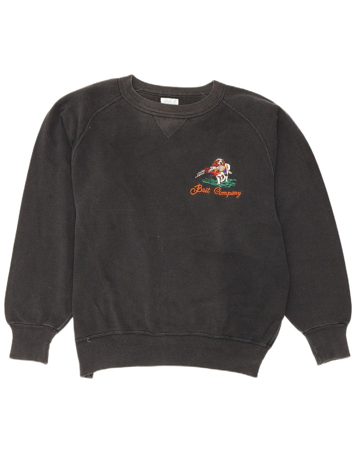 Best Company Ανδρικό Φούτερ Jumper Μεγάλο Μαύρο Βαμβακερό