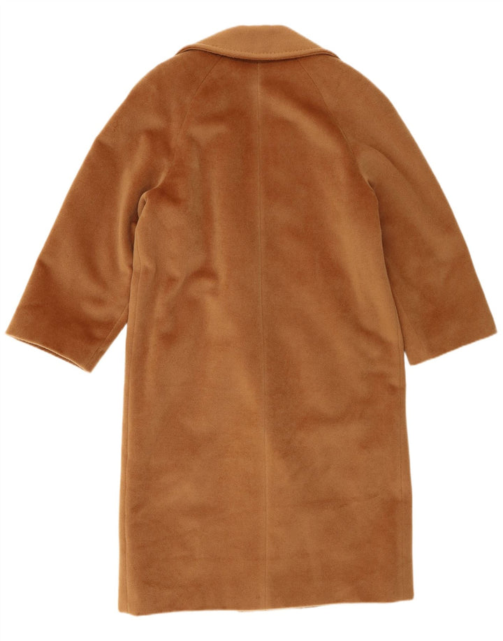 Vintage γυναικείο υπερμεγέθη διπλό παλτό UK 10 Small Beige