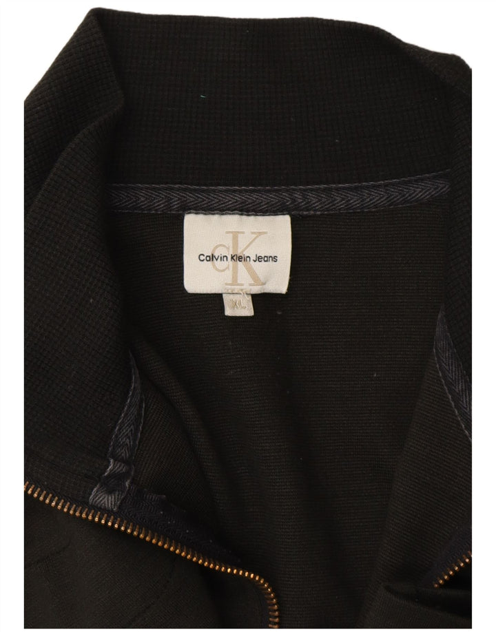 Γυναικεία φόρμα πουλόβερ με φερμουάρ CALVIN KLEIN JEANS Top UK 18 XL Χακί