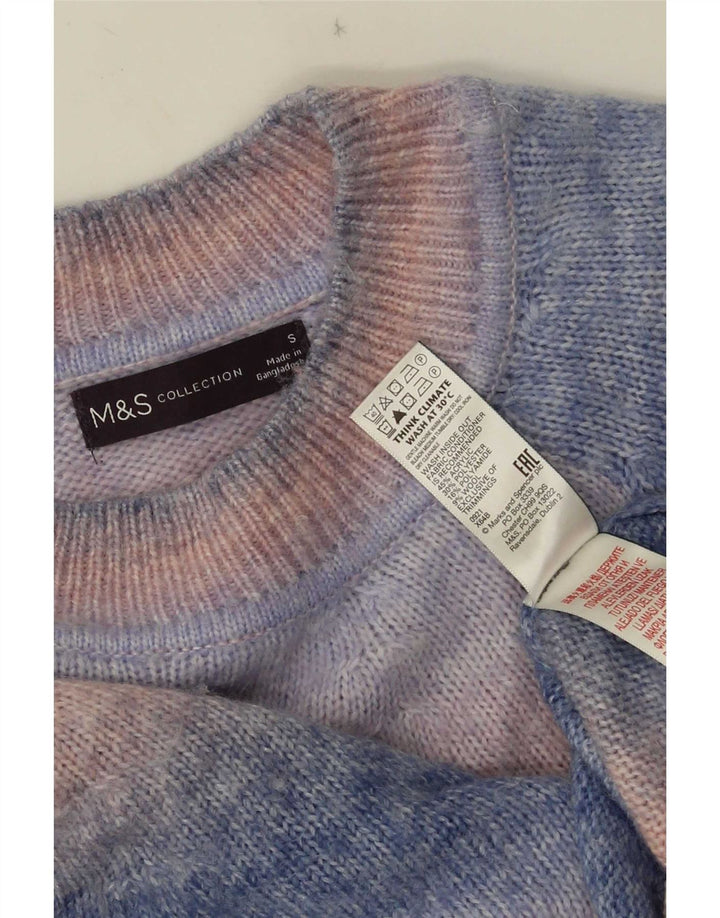Marks & Spencer Ανδρικό πουλόβερ με λαιμόκοψη με λαιμόκοψη Μικρή μπλε γραβάτα ακρυλική