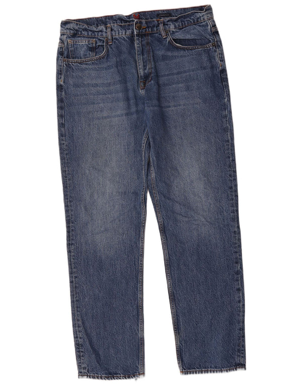 Crew Clothing Ανδρικά τζιν ίσια W36 L32 Μπλε