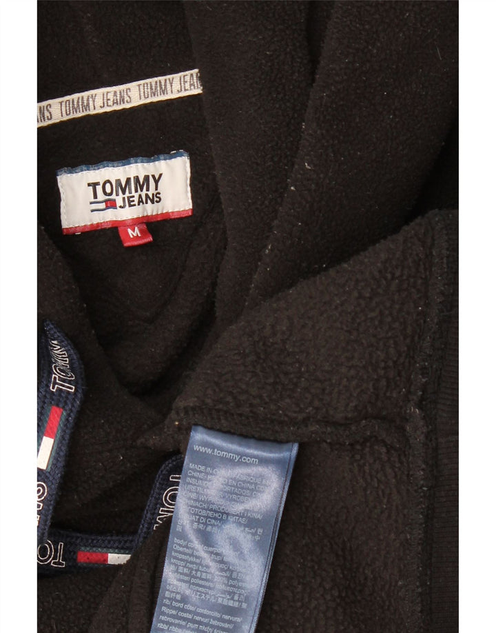 TOMMY HILFIGER Ανδρική κουκούλα Fleece Jumper Μεσαίο μαύρο πολυεστέρα