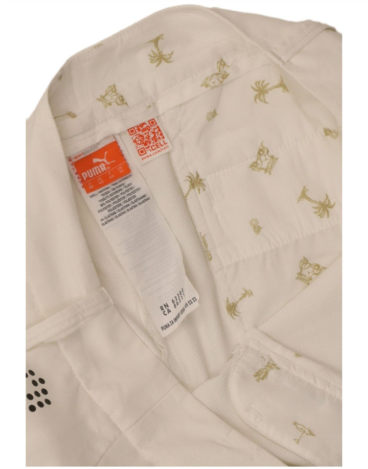 Puma Γυναικείο σορτς Chino UK 12 Medium W34 Λευκός Πολυεστέρας