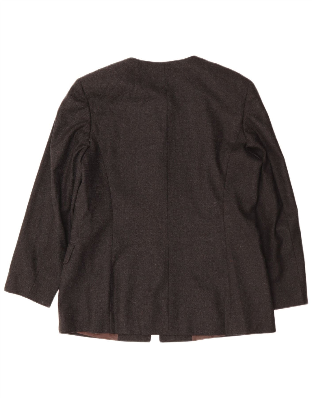 Vintage Γυναικείο Longline τζάκετ με 4 κουμπιά σακάκι IT 48 XL Γκρι μαλλί