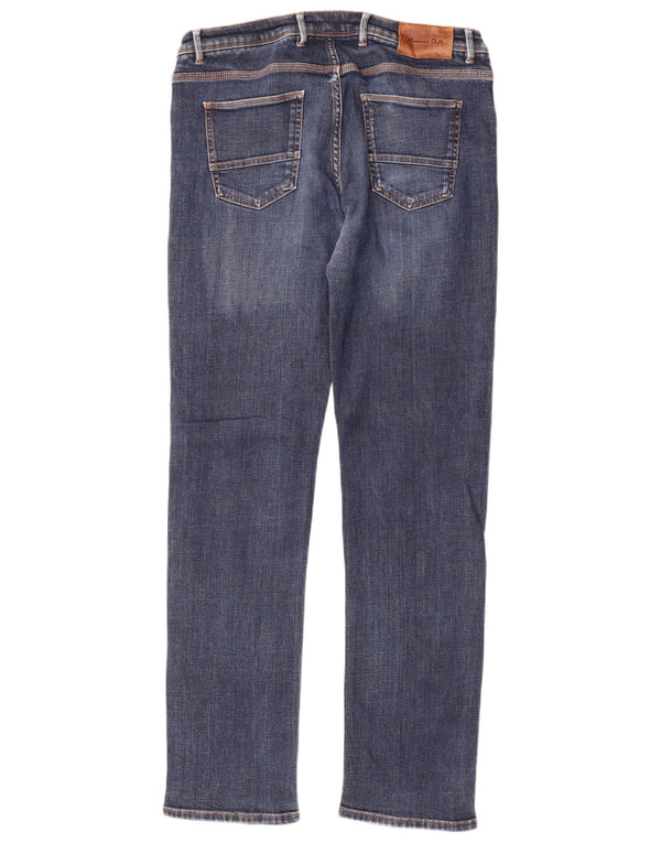 Massimo Dutti Ανδρικά Casual Fit Slim Jeans EU 42 Large W32 L33 Blue Cotton