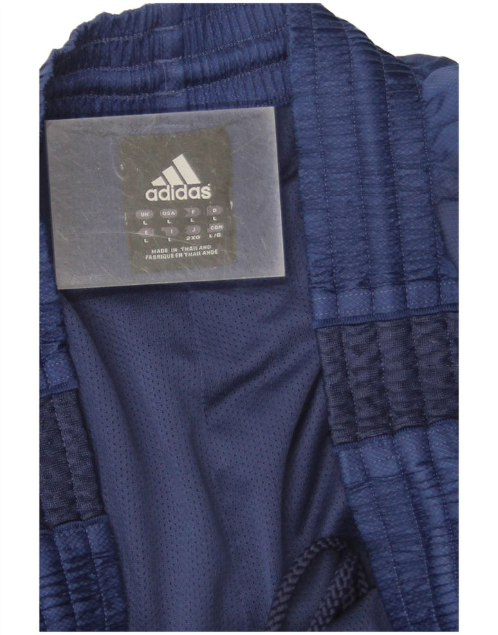 Ανδρικό αθλητικό σορτς Adidas μεγάλο μπλε ναυτικό πολυεστέρα