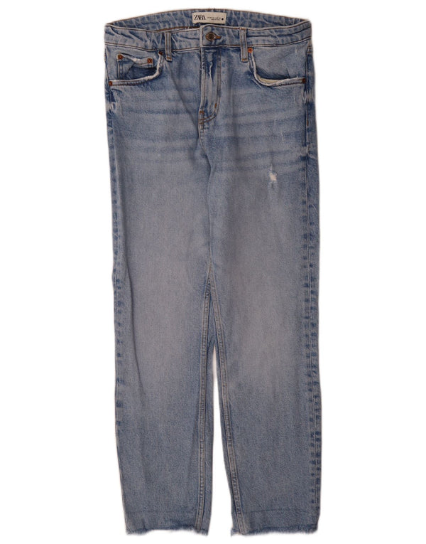 Zara γυναικείο ψηλόμεσο τζιν EU 38 Small W28 L27 Blue