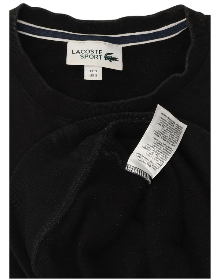 Ανδρικό φούτερ Lacoste Jumper Size 3 Small μαύρο βαμβακερό