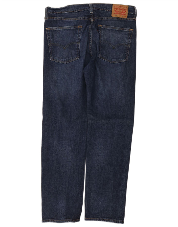 LEVI'S Ανδρικό τζιν 505 ίσιο W36 L32 Navy Blue Cotton