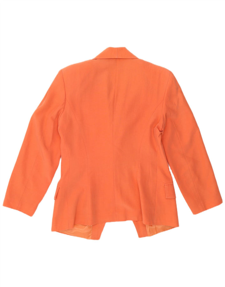 Vintage γυναικείο σακάκι 1 κουμπιού Blazer UK 14 Medium Orange