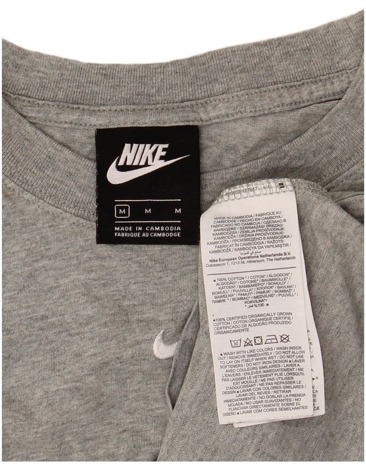 Ανδρικό T-Shirt NIKE Τοπ μεσαίο γκρι βαμβακερό
