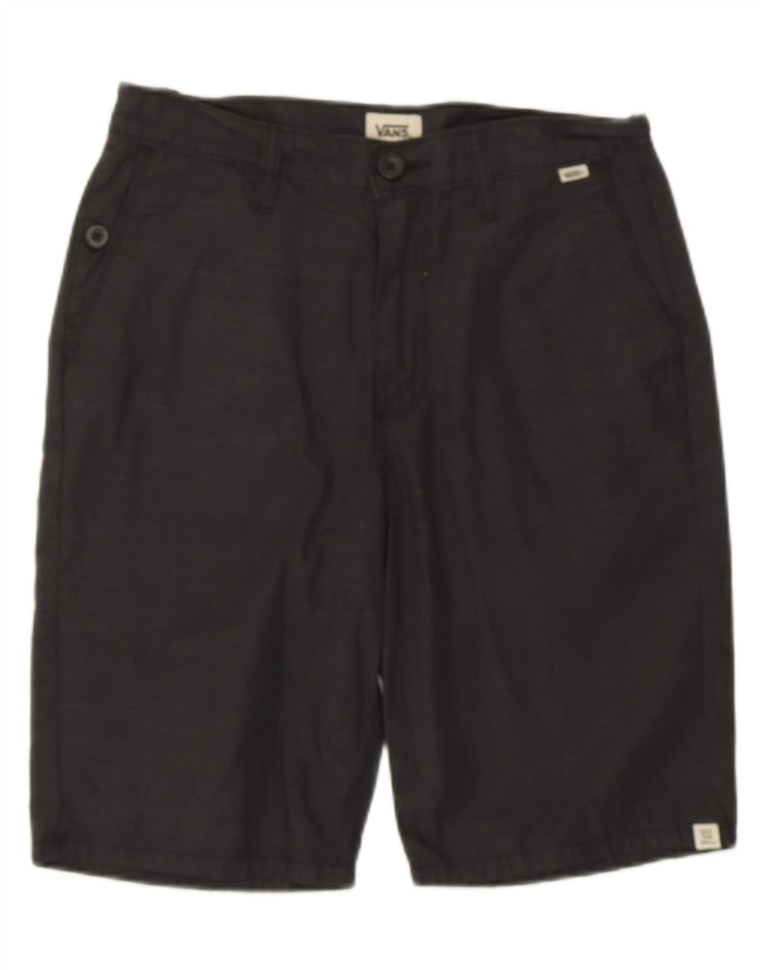 VANS Mens Chino Shorts W28 Medium Black Cotton Vintage Vans and Second-Hand Vans from Messina Hembry 