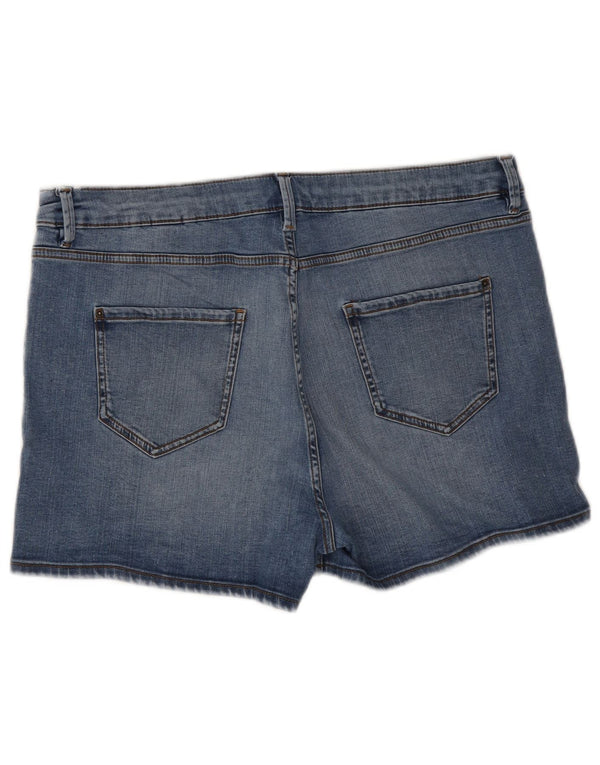 Marks & Spencer Γυναικείο τζιν σορτς UK 18 XL W36 Μπλε βαμβακερό