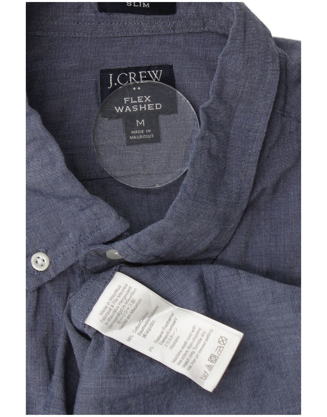 Ανδρικό πουκάμισο J. CREW Slim Fit Medium Navy Blue Cotton