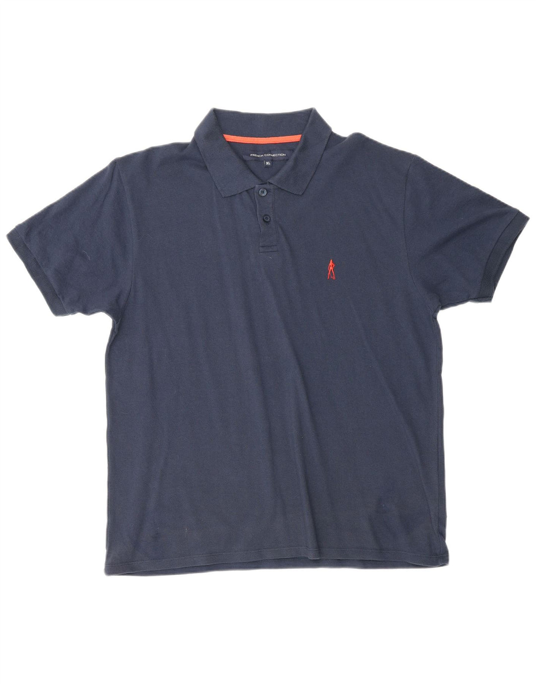 ΓΑΛΛΙΚΗ ΣΥΝΔΕΣΗ Ανδρικό πουκάμισο πόλο XL Navy Blue Cotton