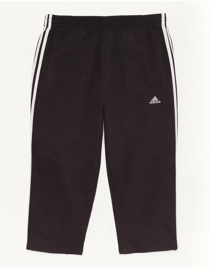 Adidas Γυναικεία φόρμα Capri Παντελόνι UK 10 Small Black Polyester