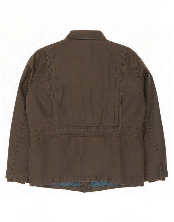 White Stuff Ανδρικό κερωμένο βαμβακερό μπουφάν UK 40 Large Khaki