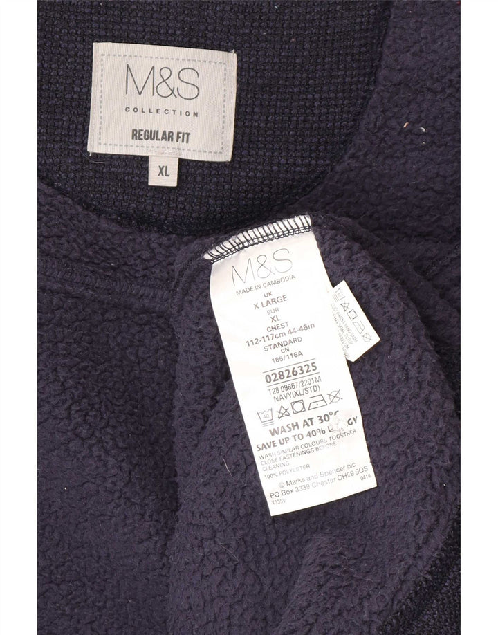 Ανδρικό μπουφάν μπουφάν Marks & Spencer UK 42 XL Navy Blue Polyester