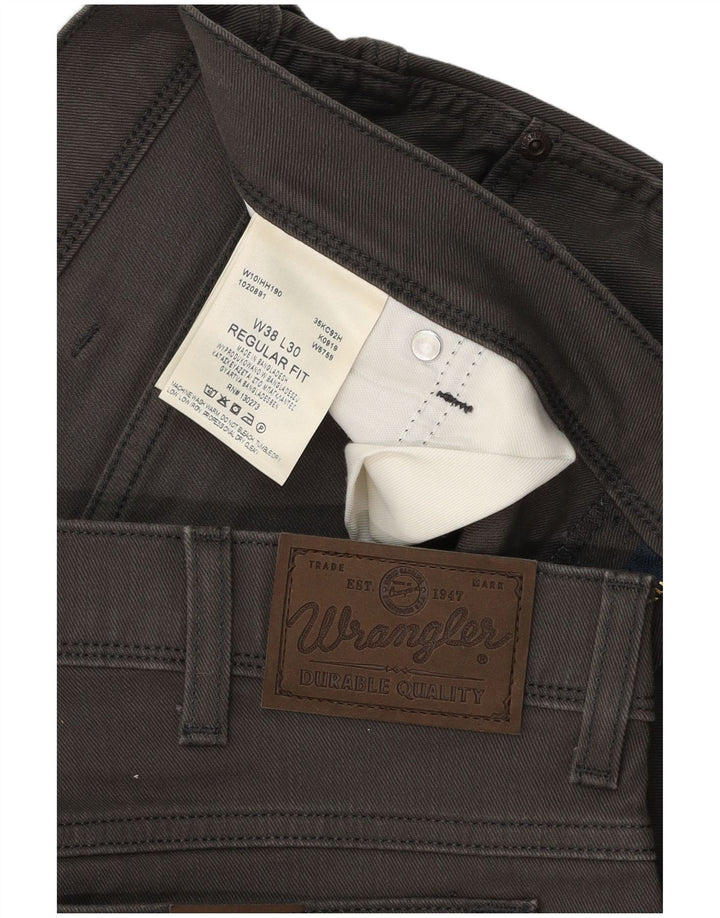Ανδρικό τζιν ίσιο Wrangler W38 L30 Γκρι βαμβακερό