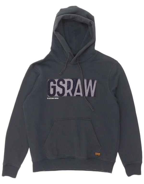 Ανδρικό G-Star Graphic Hoodie Jumper Large Navy Blue από βαμβάκι
