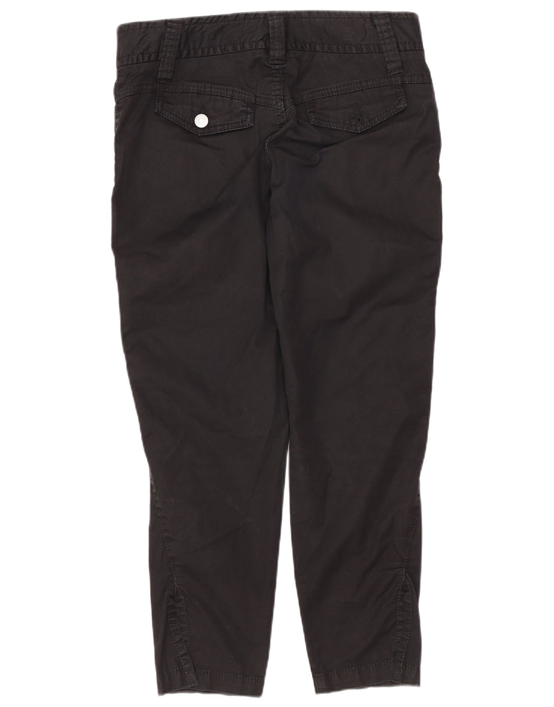 Γυναικείο Slim Cropped Παντελόνι Benetton W36 L24 Μαύρο