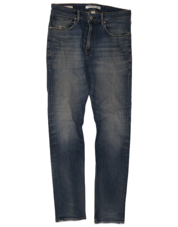 Calvin Klein Ανδρικό Skinny Jeans W32 L32 Μπλε βαμβακερό