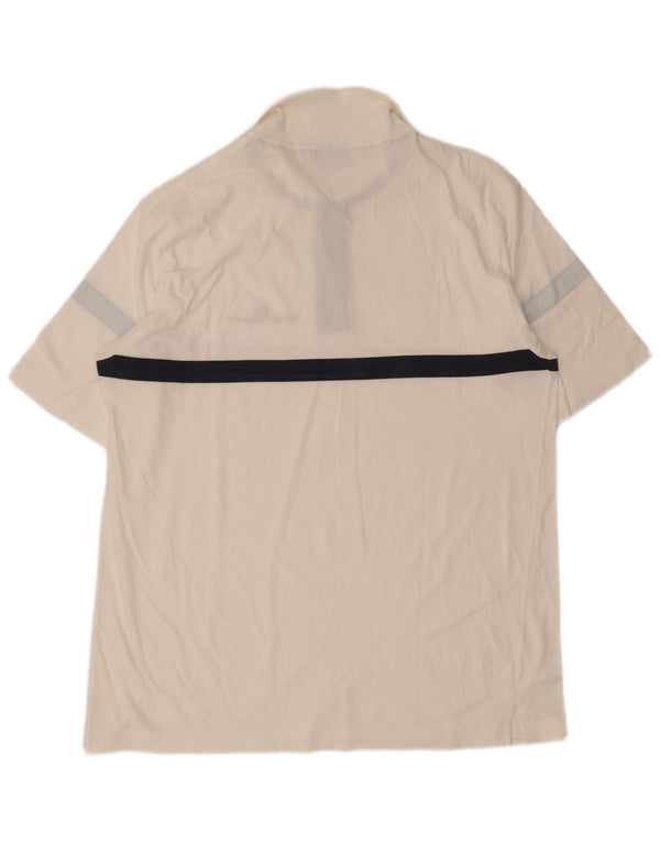 Sergio Tacchini Ανδρικό μπλουζάκι πόλο 2XL λευκό βαμβακερό χρώμα