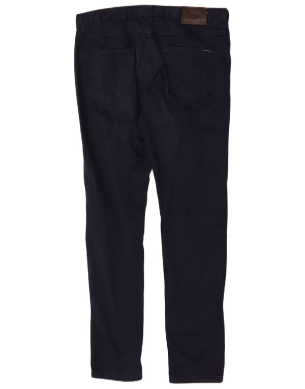 Zara Ανδρικό Skinny Casual Παντελόνι EU 42 Large W32 L30 Navy Blue