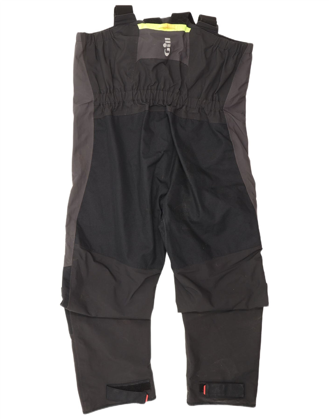 GILL Mens Cargo Dungarees Αδιάβροχο Παντελόνι Μεγάλο Μαύρο Nylon Nautical