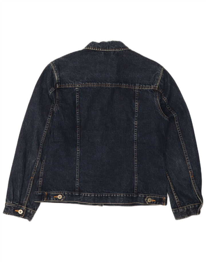 EDDIE BAUER Γυναικείο Τζιν Μπουφάν UK 14 Medium Navy Blue Βαμβακερό