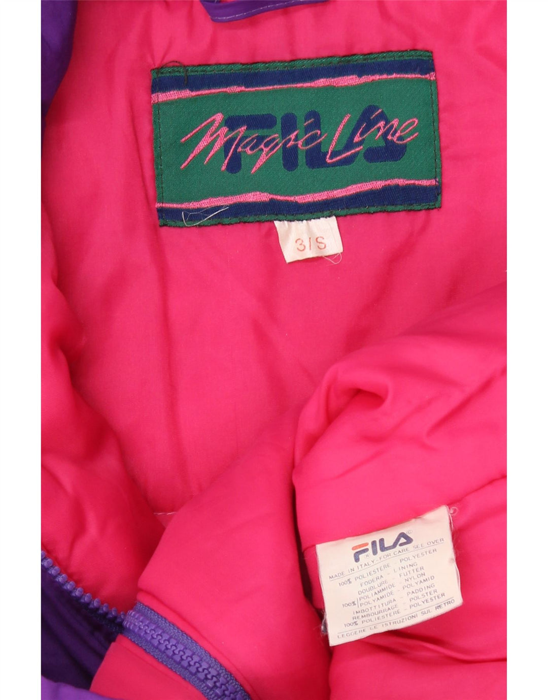 Ανδρικό μπουφάν FILA Magic Line Loose Fit Windbreaker UK 36 Small Purple