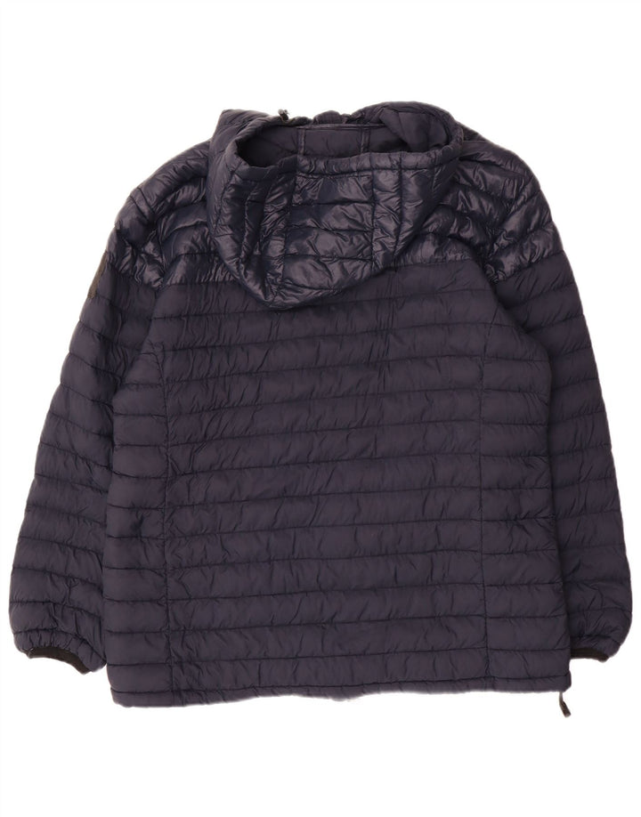 North Sails γυναικείο μπουφάν με κουκούλα UK 18 XL Navy Blue Polyamide