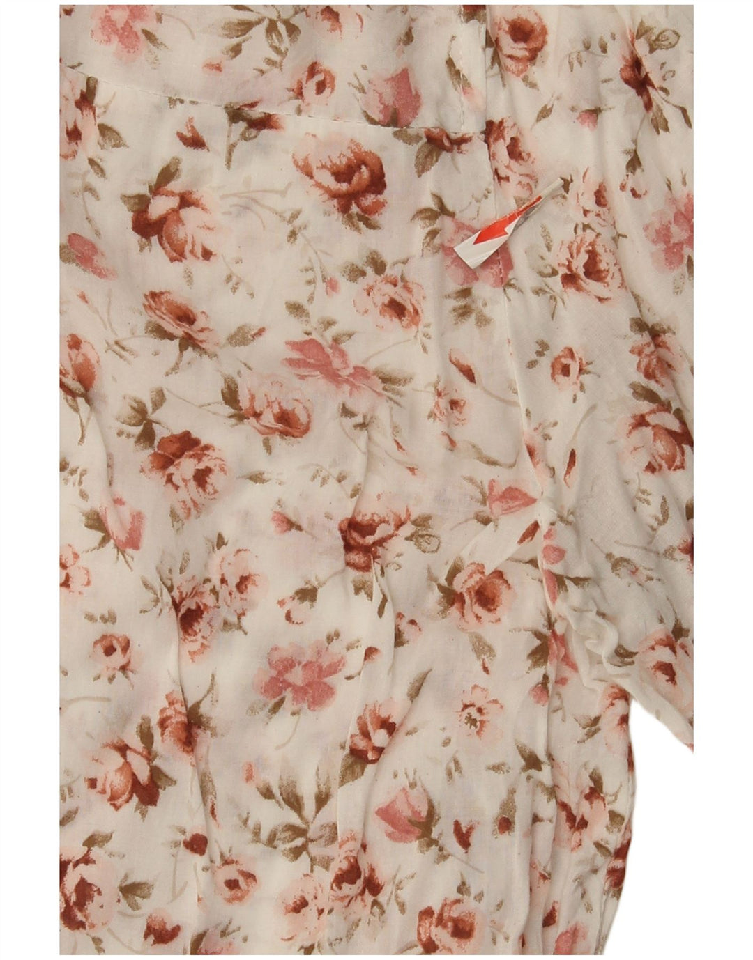 Zara Γυναικεία μπλούζα με 3/4 μανίκια τοπ UK 14 Medium White Floral