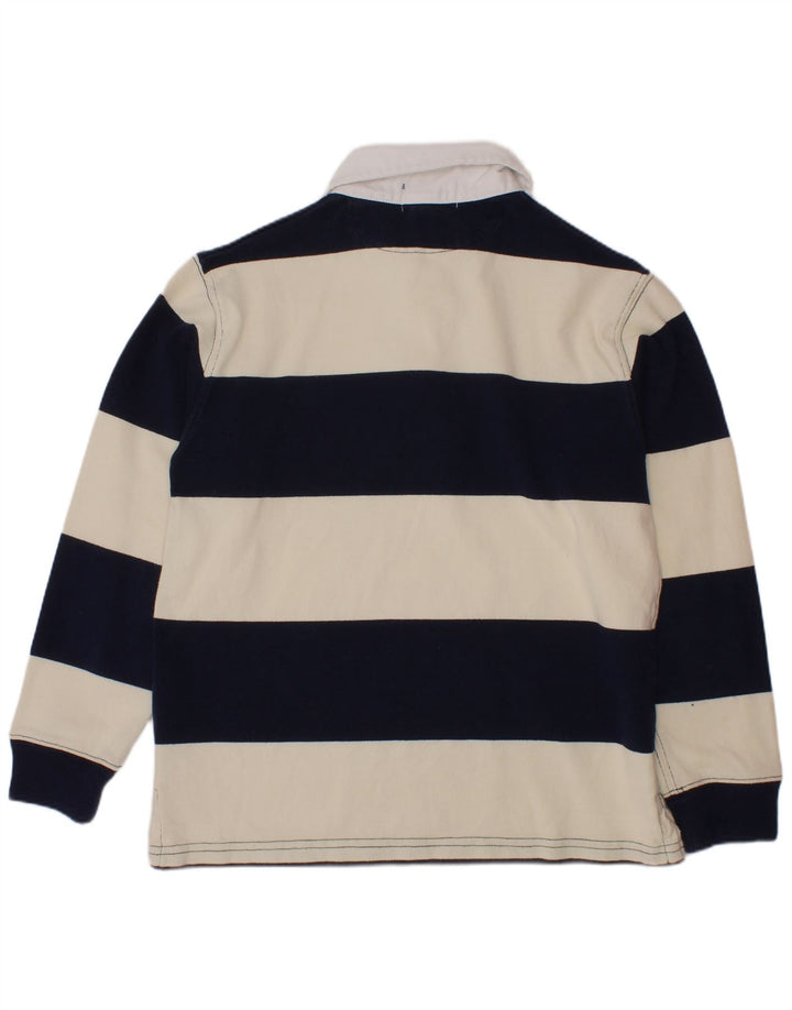 POLO RALPH LAUREN Μπλουζάκι ράγκμπι πόλο αγοριών 6-7 ετών, λευκό ριγέ