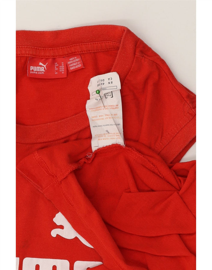 Ανδρικό γραφικό γιλέκο Puma, μεσαίο κόκκινο βαμβακερό