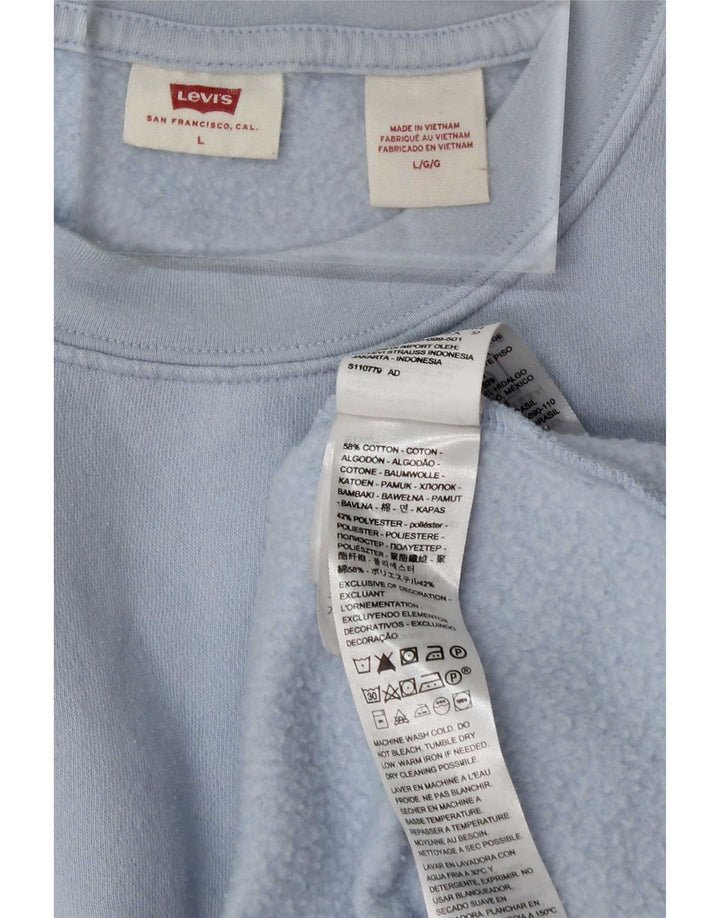 Γυναικεία φούτερ Levi's Jumper UK 16 Large Blue Cotton
