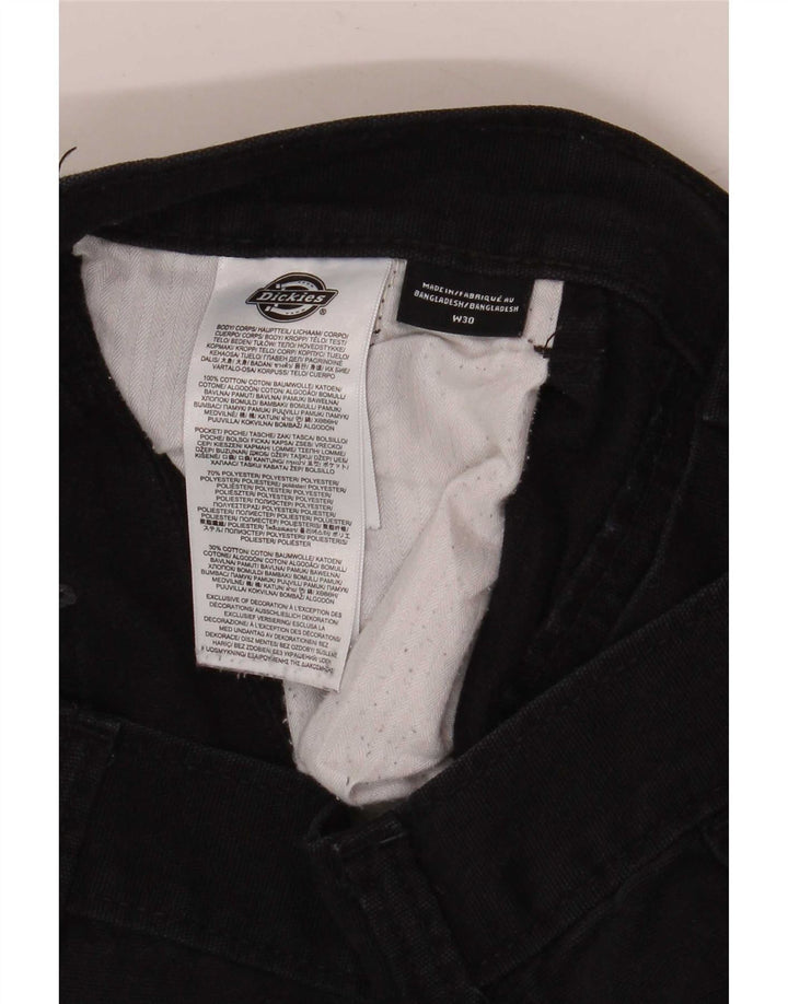 Ανδρικό ίσιο παντελόνι Cargo Dickies W30 L32 Μαύρο βαμβακερό
