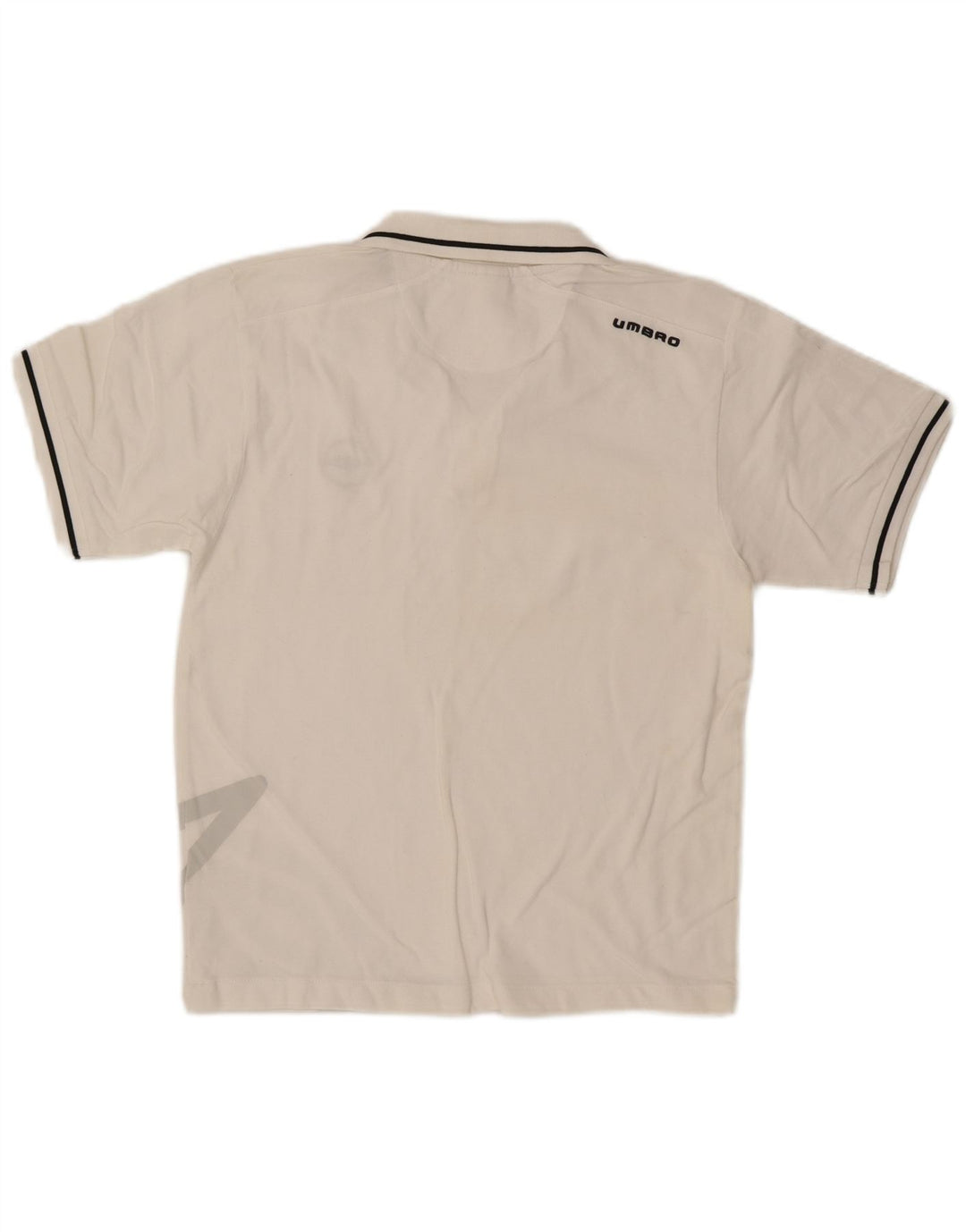 Ανδρικό γραφικό πόλο μπλουζάκι Umbro Small White